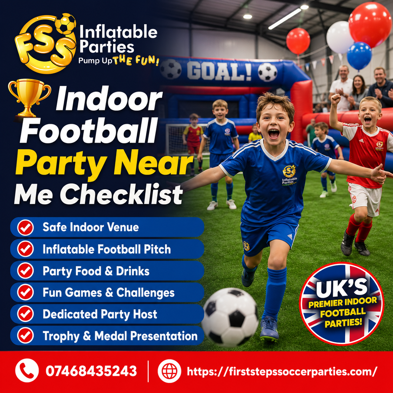 Inflatable football party near me