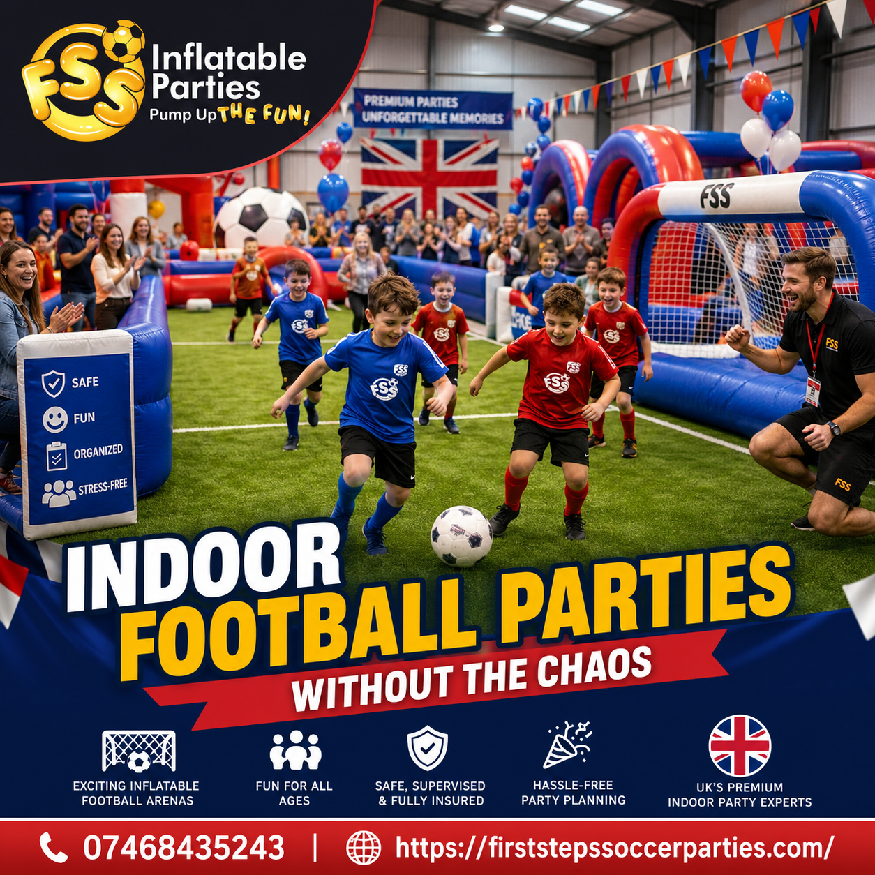 Inflatable football fun in Bristol